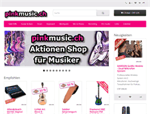 Tablet Screenshot of pinkmusic.ch